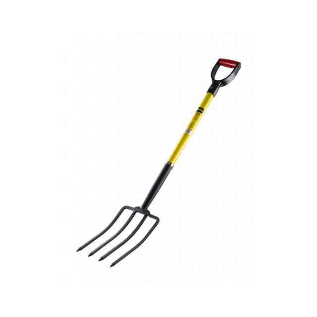 TOP MASTER PRO Furca 4 dinti cu maner din fibra de sticla, TMP Fabricata din oțel carbon cu acoperire anticorozivă 4 dinti Mâner din fibra de sticla cu lungimea de 770 mm Mâner confor Top Master Pro - scule electrice si unelte profesionale - BricoMart