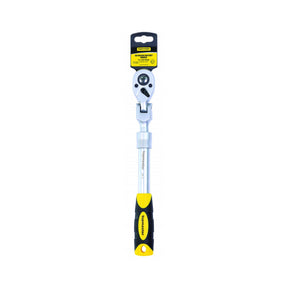 TOP MASTER PRO Maner clichet 1/2" 72 extensibil 150 - 200mm articulat TMP Cap pivotant Maner bi - material pentru o mai buna prindere Material: otel crom - vanadiu de inalta calitate Brat telescopic Top Master Pro - scule electrice si unelte profesionale - BricoMart