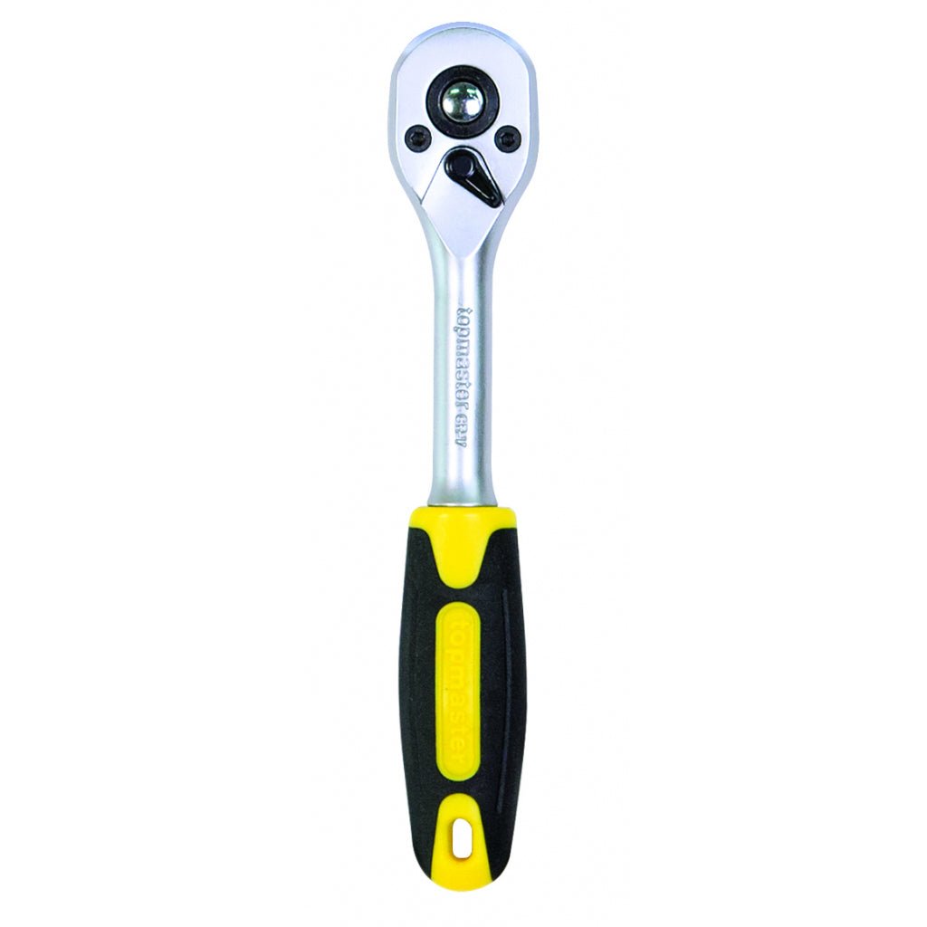 TOP MASTER PRO Maner clichet 1/4" x 72 dinti TMP Maner bi - material pentru o mai buna prindere Material: otel crom - vanadiu de inalta calitate Top Master Pro - scule electrice si unelte profesionale - BricoMart