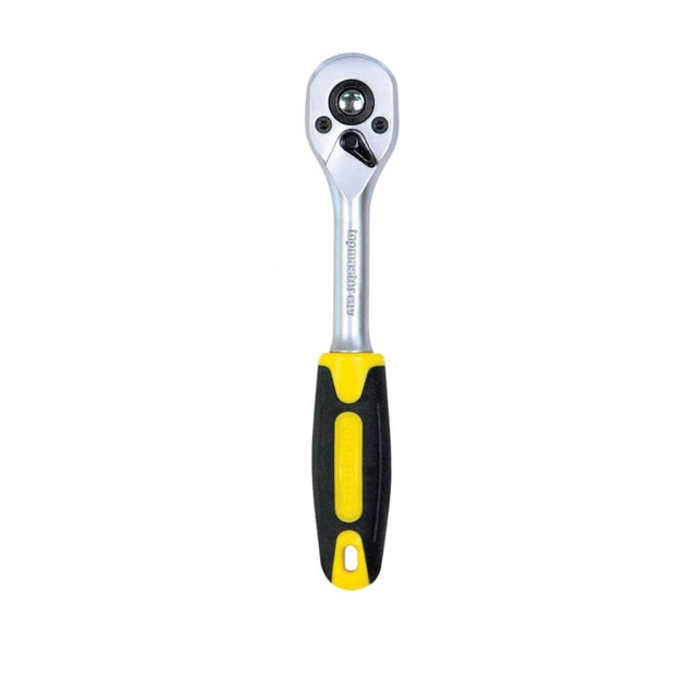 TOP MASTER PRO Maner clichet 3/8" 72 dinti TMP Maner bi - material pentru o mai buna prindere Material: otel crom - vanadiu de inalta calitate Top Master Pro - scule electrice si unelte profesionale - BricoMart