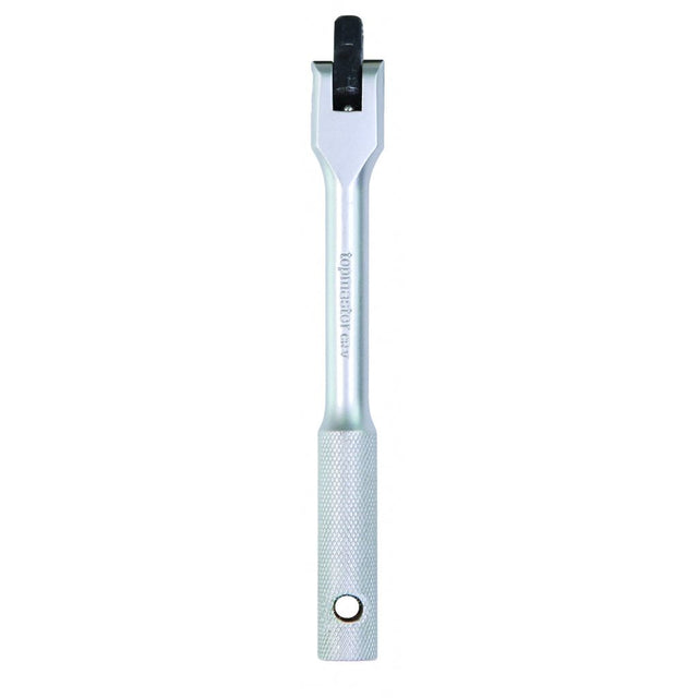 TOP MASTER PRO Maner flexibil 1/4" x 6" CR - V TMP Material: otel crom - vanadiu de inalta calitate Cap detasabil pentru operare in locuri greu accesibile Standard: DIN3121 Top Master Pro - scule electrice si unelte profesionale - BricoMart
