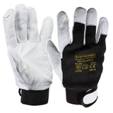 TOP MASTER PRO Mănuși de asamblare PG1, marime 10 TMP Material moale și elastic din piele de capră pe palme Mobilitate ridicată a degetului mare și a celui arătător Varfurile Top Master Pro - scule electrice si unelte profesionale - BricoMart