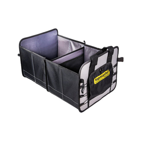 TOP MASTER PRO Organizator pliabil portbagaj TMP Este un accesoriu practic care vă ajută să vă mențineți portbagajul organizat și curat TMP este un brand care oferă orga Top Master Pro - scule electrice si unelte profesionale - BricoMart