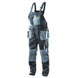 TOP MASTER PRO Pantalon cu pieptar TMP XL Buzunare multifuncționale Țesătură armată pe genunchi Buzunar pentru tampoane Banda reflectorizantă Reglarea suplimentar Top Master Pro - scule electrice si unelte profesionale - BricoMart