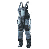 TOP MASTER PRO Pantalon cu pieptar TMP XL Buzunare multifuncționale Țesătură armată pe genunchi Buzunar pentru tampoane Banda reflectorizantă Reglarea suplimentar Top Master Pro - scule electrice si unelte profesionale - BricoMart