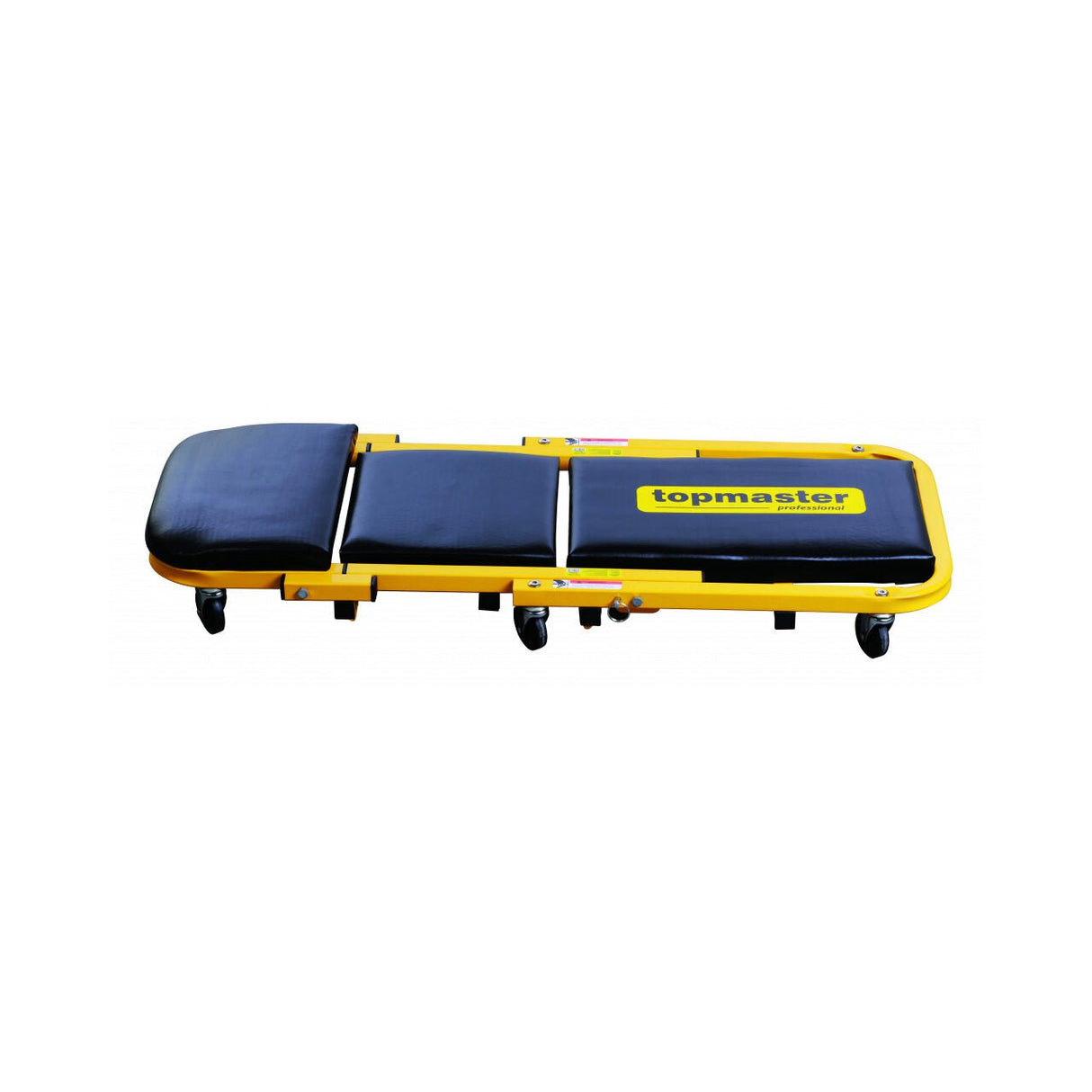 TOP MASTER PRO Pat/scaun mobil pe roti pentru lucrari de mecanica auto TMP Cadru metalic Transformare usoara din pat in scaun si invers Roti de calitate Top Master Pro - scule electrice si unelte profesionale - BricoMart