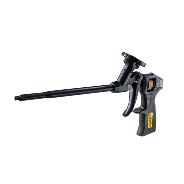 TOP MASTER PRO Pistol pentru spumă de montaj 3rd Gen TMP Acoperire cu teflon interioară și exterioară Ajustare mai ușoară Corp din aluminiu Mâner ergonomic Top Master Pro - scule electrice si unelte profesionale - BricoMart