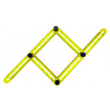 TOP MASTER PRO Rigla 4 segmente TMP Sablon copiere unghiuri Corp din plastic Top Master Pro - scule electrice si unelte profesionale - BricoMart