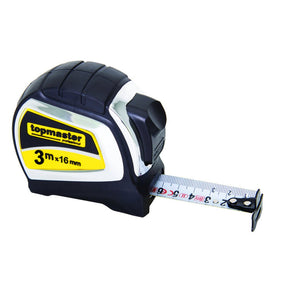 TOP MASTER PRO Ruleta 2 fete nailon 3mx16mm TMP Design comod si ergonomic Banda printata pe ambele parti Top Master Pro - scule electrice si unelte profesionale - BricoMart