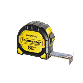 TOP MASTER PRO Ruleta 3rd Generation 5m x 27mm TMP Design comod si ergonomic Banda printata pe ambele parti Acoperire banda: Extrudare Top Master Pro - scule electrice si unelte profesionale - BricoMart