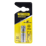 TOP MASTER PRO Set 2 biti PH3 50mm TMP Fabricat din oțel S2 de înaltă calitate, tratat termic într - un mediu vidat, care oferă o rezistență de uzură de până la Top Master Pro - scule electrice si unelte profesionale - BricoMart