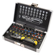 TOP MASTER PRO Set 32 buc biti ¼ Setul include cele mai populare dimensiuni de biți din oțel S2, combinate cu un mini clichet cu 50 de dinți. Extrem de c Top Master Pro - scule electrice si unelte profesionale - BricoMart