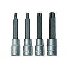 TOP MASTER PRO Set 4 biti torx act.1/2" T40 - T70 100mm CR - V TMP Material: otel calit S2 Top Master Pro - scule electrice si unelte profesionale - BricoMart