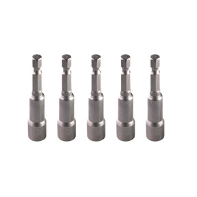 TOP MASTER PRO Set 5 biti cu tubulara 10x65 mm TMP Fabricat din oțel crom vanadiu Hexagon intern Vârf magnetizat Sunt potrivite pentru zone greu accesibile Top Master Pro - scule electrice si unelte profesionale - BricoMart