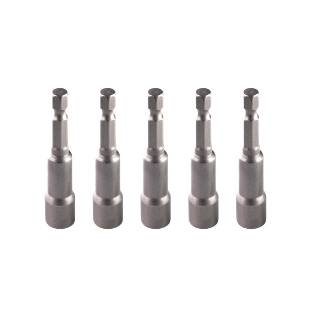 TOP MASTER PRO Set 5 biti cu tubulara 10x65 mm TMP Fabricat din oțel crom vanadiu Hexagon intern Vârf magnetizat Sunt potrivite pentru zone greu accesibile Top Master Pro - scule electrice si unelte profesionale - BricoMart