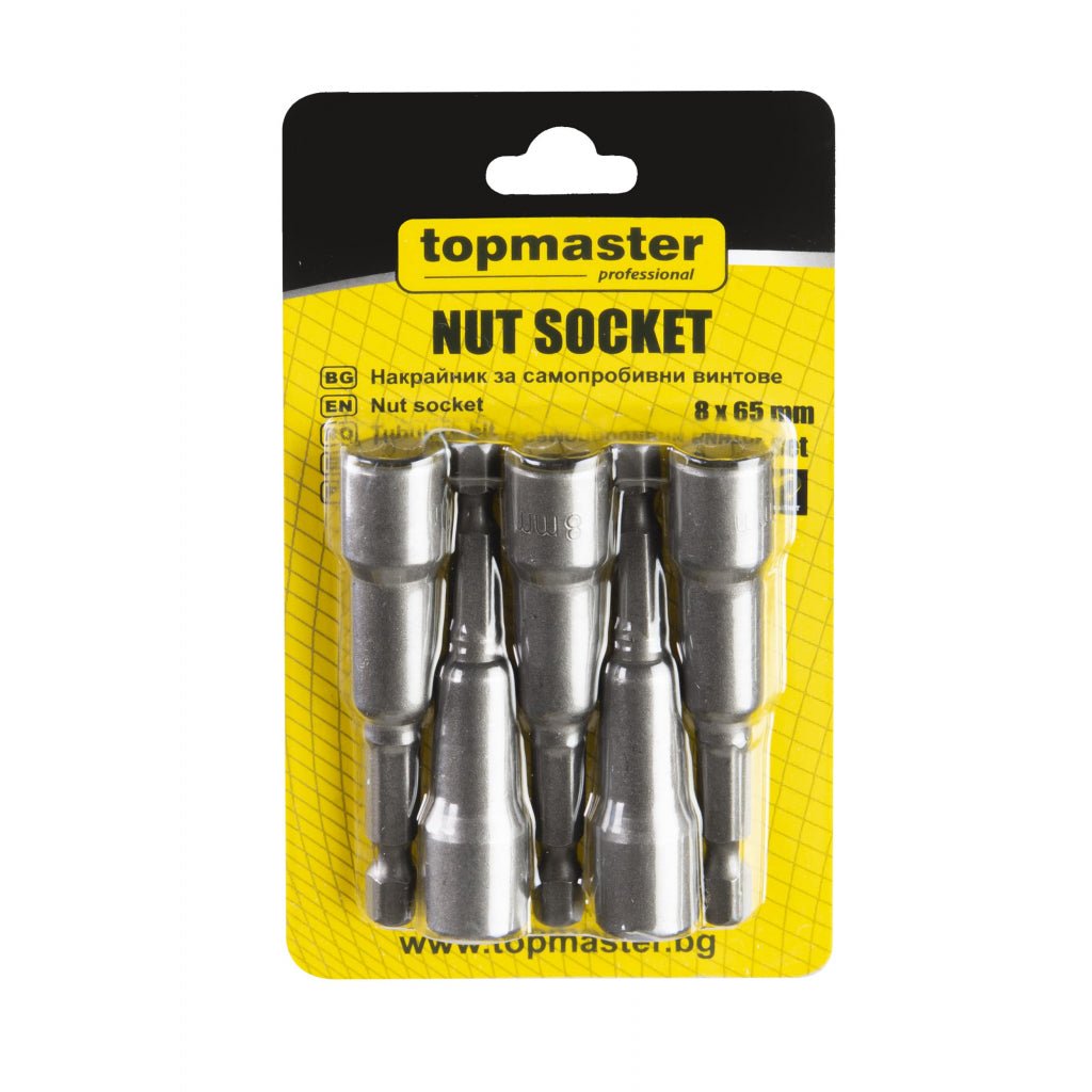 TOP MASTER PRO Set 5 biti cu tubulara 8x65 mm TMP - Top Master Pro - scule electrice si unelte profesionale - BricoMart