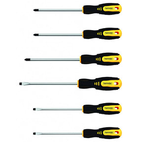 TOP MASTER PRO Set 6 surubelnite in cutie carton CR-V TMP Cap magnetic Maner bi-material pentru o aderenta si confort sporite Fabricat din otel Cr-V de calitate Top Master Pro - scule electrice si unelte profesionale - BricoMart