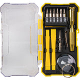 TOP MASTER PRO Set de biți de precizie, 19 buc. Fabricarea precisă a fiecărui element din set garantează acuratețe și siguranță atunci când se lucrează cu piese mici și Top Master Pro - scule electrice si unelte profesionale - BricoMart