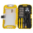 TOP MASTER PRO Set de biți de precizie, 32 buc. Setul include o mare varietate de biți care acoperă cele mai comune tipuri de șuruburi folosite în dispozitivele electro Top Master Pro - scule electrice si unelte profesionale - BricoMart