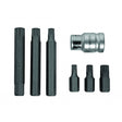 TOP MASTER PRO Set prelungitor cu biti XZN М6 - М12 set 6pcs S2 TMP Material:otel crom - vanadiu Top Master Pro - scule electrice si unelte profesionale - BricoMart