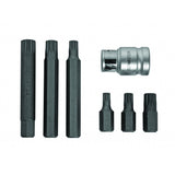 TOP MASTER PRO Set prelungitor cu biti XZN М6 - М12 set 6pcs S2 TMP Material:otel crom - vanadiu Top Master Pro - scule electrice si unelte profesionale - BricoMart