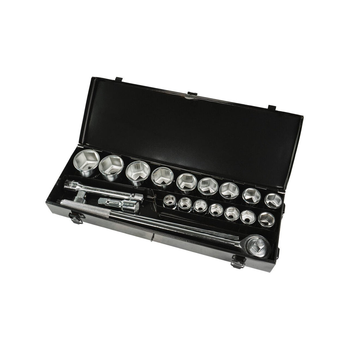 TOP MASTER PRO Set tubulare 21pcs 3/4" 19 - 50mm TMP Cutie utila de depozitare din metal Top Master Pro - scule electrice si unelte profesionale - BricoMart