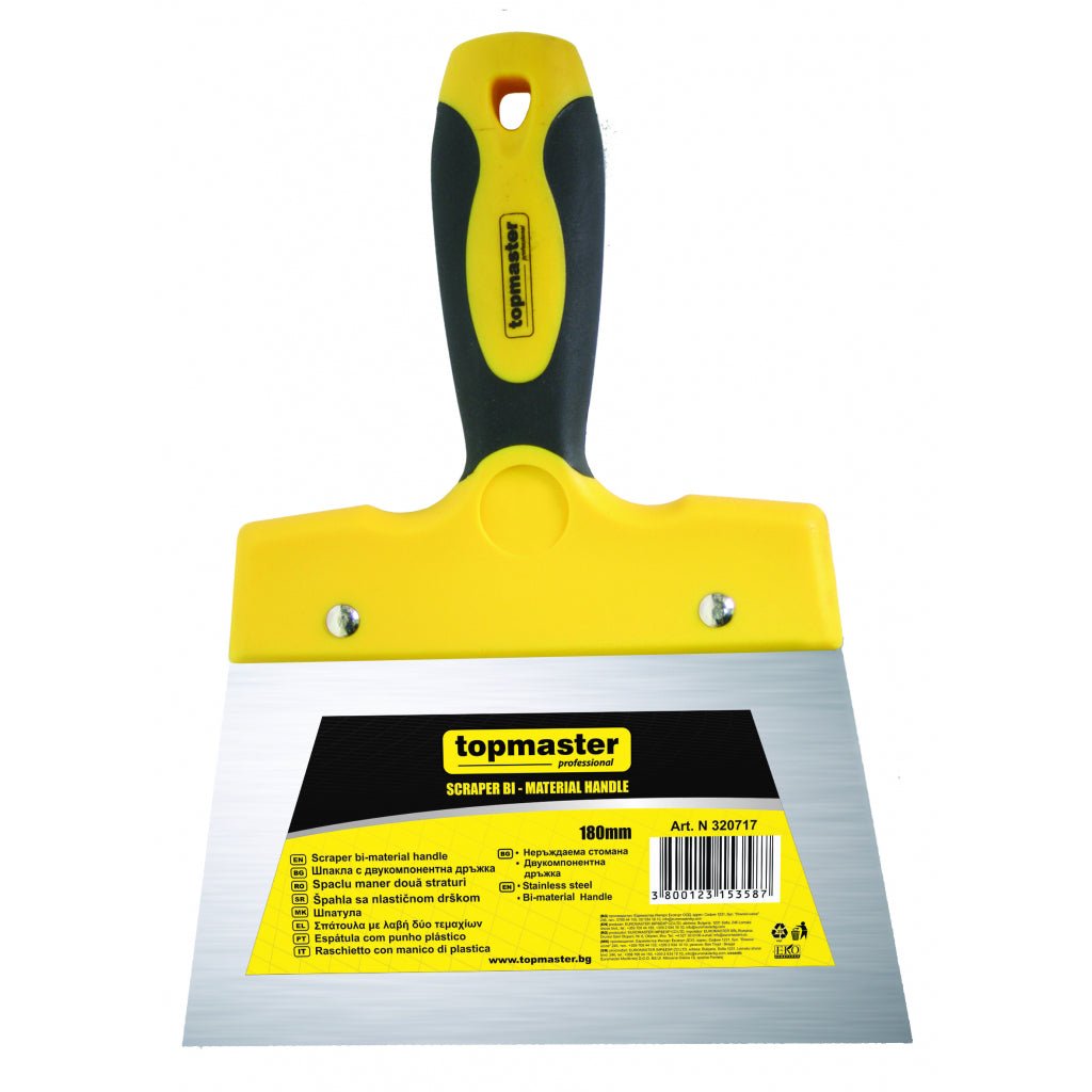 TOP MASTER PRO Spaclu cu maner plastic 160mm TMP Material:otel inoxidabil Maner 2 straturi Top Master Pro - scule electrice si unelte profesionale - BricoMart