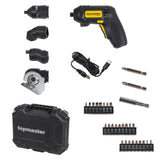 TOP MASTER PRO Surubelnita cu acumulator 4 in 1 TMP Multifuncționalitate (4 în 1): șurubelnița oferă patru funcții diferite într - un singur instrument, făcând - o extrem de ve Top Master Pro - scule electrice si unelte profesionale - BricoMart