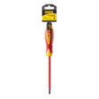 TOP MASTER PRO Surubelnita dreapta izolata 1000V 5.5x100mm CR - V TMP Șurubelniță izolată cu piesă de lucru din aliaj CR - V de înaltă calitate Mâner moale din două componente Izolează tensiun Top Master Pro - scule electrice si unelte profesionale - BricoMart