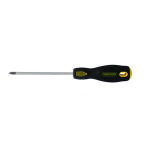 TOP MASTER PRO Surubelnita pozi Pz2 6х100mm SVCM TMP Maner ergonomic 2 straturi TPR Varf magnetizat Finisaj crom mat Top Master Pro - scule electrice si unelte profesionale - BricoMart