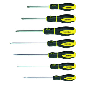 TOP MASTER PRO Surubelnite in cutie de carton set 7pcs S2 TMP Material:otel crom - vanadiu Varf magnetizat Top Master Pro - scule electrice si unelte profesionale - BricoMart