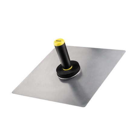 TOP MASTER PRO Tava glet 33x33 cm TMP Aluminiu laminat dur Colțuri netede Protector Mâner TPR Top Master Pro - scule electrice si unelte profesionale - BricoMart