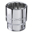 TOP MASTER PRO Tubulara 12PT 3/4" x 46mm TMP Material: otel crom - vanadiu de inalta calitate 50BV30. Cu acoperire anticoroziune Top Master Pro - scule electrice si unelte profesionale - BricoMart