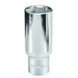 TOP MASTER PRO Tubulara adanca 1/2"x19mm CR - V TMP Material: otel crom - vanadiu de inalta calitate 50BV30 Cu acoperire anticoroziune Hexagonal Standard - DIN3124 Top Master Pro - scule electrice si unelte profesionale - BricoMart