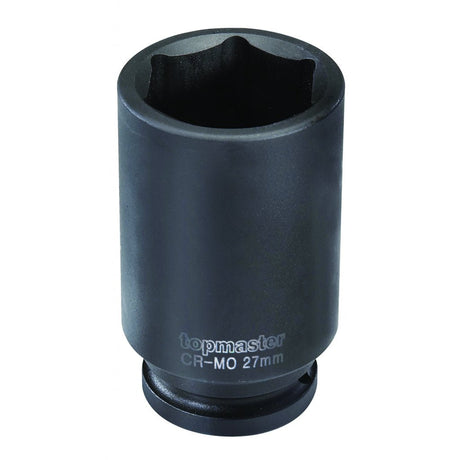 TOP MASTER PRO Tubulara adanca 1"x32mm CR - Mo TMP Material: otel calit crom - molibden de inalta calitate Potrivit pentru chei de impact pneumatice Standard - DIN3121 Top Master Pro - scule electrice si unelte profesionale - BricoMart