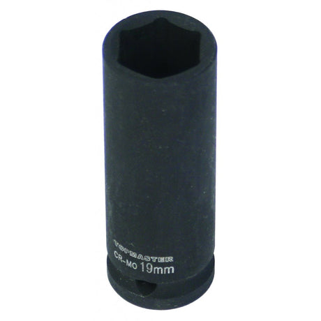 TOP MASTER PRO Tubulara adanca de impact 1/2" x 18 mm TMP Material: otel calit crom - molibden de inalta calitate Potrivit pentru chei de impact pneumatice Standard - DIN3121 Top Master Pro - scule electrice si unelte profesionale - BricoMart