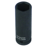 TOP MASTER PRO Tubulara adanca de impact 1/2" x 27 mm TMP Material: otel calit crom-molibden de inalta calitate Potrivit pentru chei de impact pneumatice Standard - DIN3121 Top Master Pro - scule electrice si unelte profesionale - BricoMart
