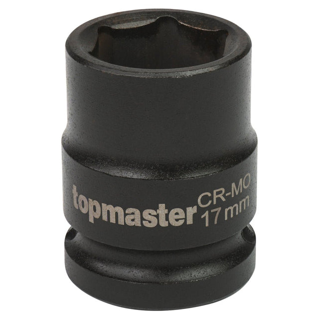 TOP MASTER PRO Tubulara de impact 1/2"17mm CR - MO TMP Material: otel calit crom - molibden de inalta calitate Potrivit pentru chei de impact pneumatice Standard - DIN3129 Top Master Pro - scule electrice si unelte profesionale - BricoMart