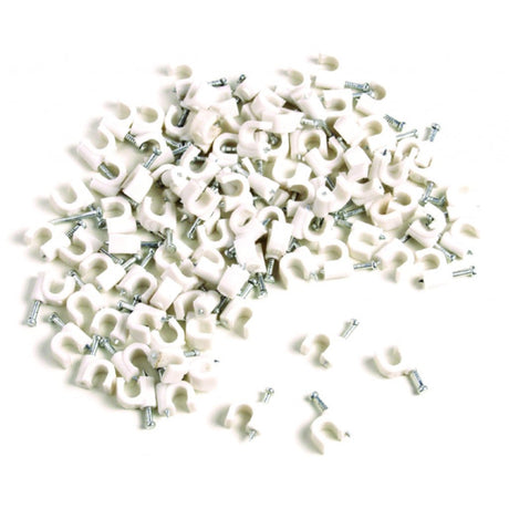 TOP STRONG Clipsuri plastic 8mm / set 100pcs TS Material: PVC Instalare rapida si usoara Top Strong - scule electrice si unelte profesionale - BricoMart