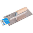 TOP STRONG Gletiera cu maner lemn fara dinti 280x120mm TS Pentru tencuit si gletuit adezivi si ipsos Otel lustruit Top Strong - scule electrice si unelte profesionale - BricoMart