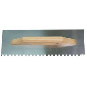 TOP STRONG Gletiera maner lemn cu dinti 380x130mm TS Otel inoxidabil lustruit Top Strong - scule electrice si unelte profesionale - BricoMart