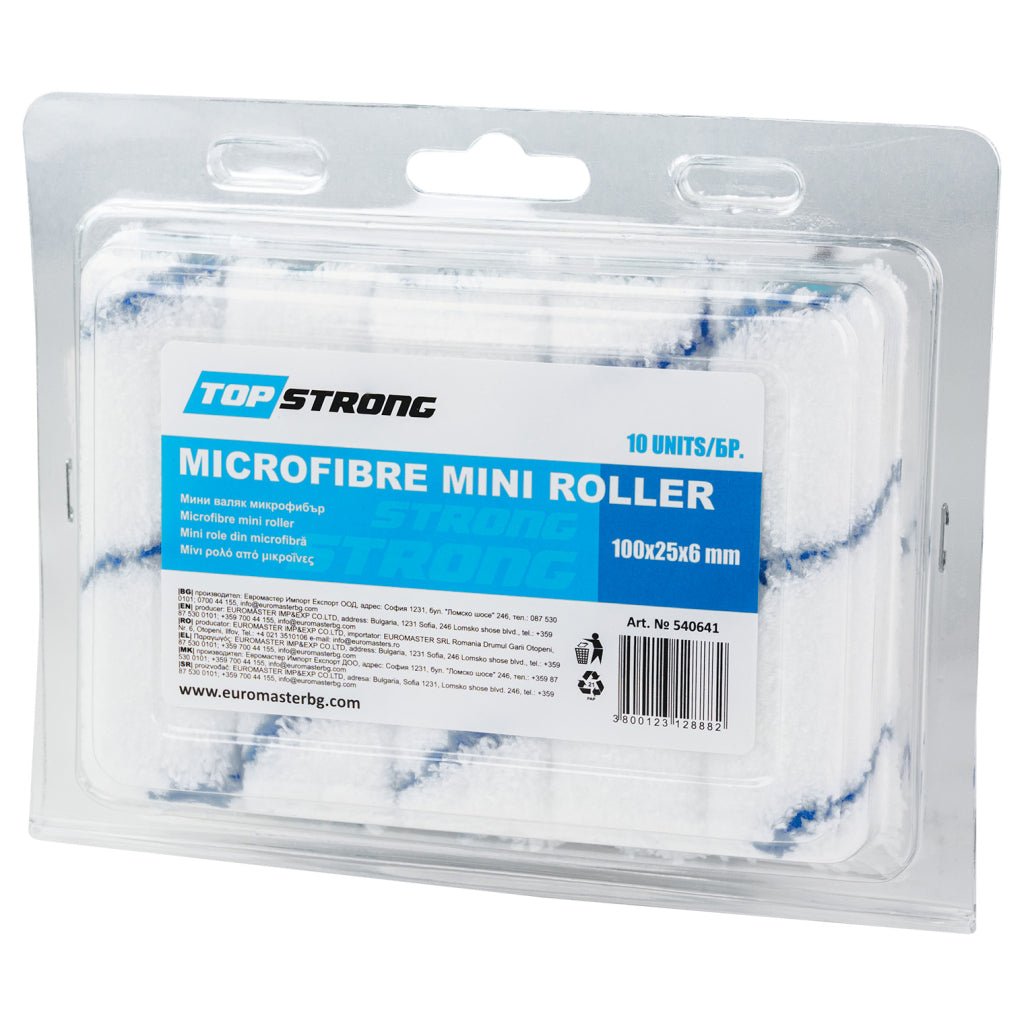 TOP STRONG Rola microfibra 100mm TS3000 Material: fibre din lana Pentru aplicarea emailurilor și lacurilor Top Strong - scule electrice si unelte profesionale - BricoMart