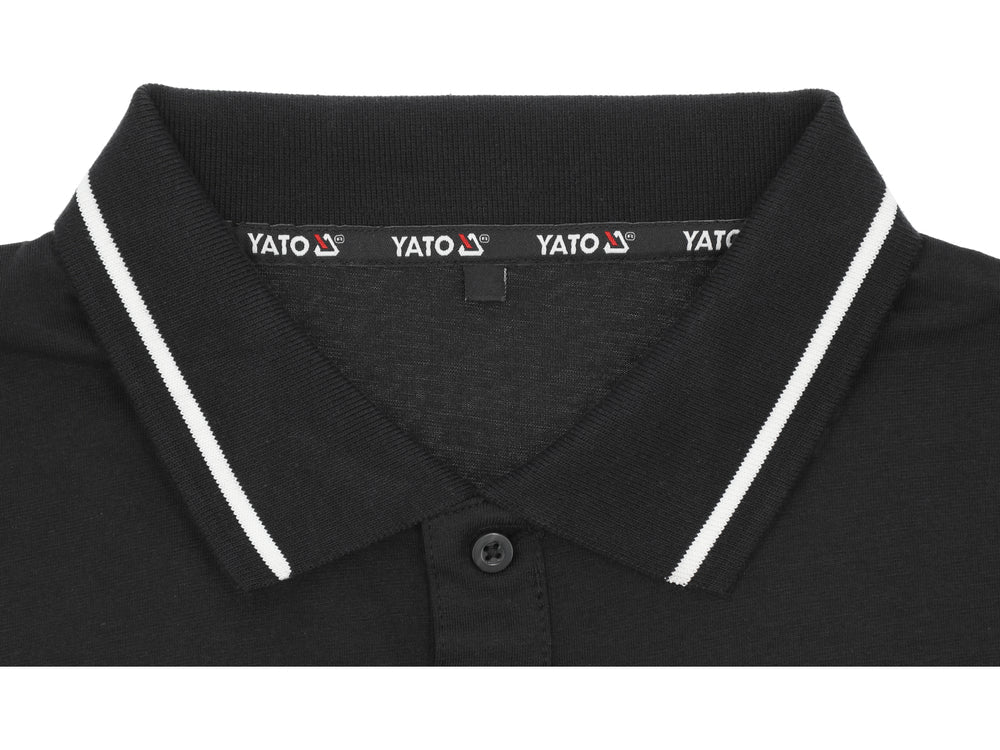 TRICOU POLO NEGRU, MARIMEA 3XL Yato YT - 78605 - 200 g, 48cm, 66cm, 52cm Yato - scule electrice si unelte profesionale - BricoMart