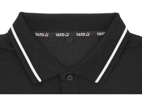 TRICOU POLO NEGRU, MARIMEA 3XL Yato YT - 78605 - 200 g, 48cm, 66cm, 52cm Yato - scule electrice si unelte profesionale - BricoMart