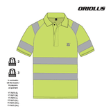 Tricou polo reflectorizant oriolus YATO YT-79414, 2XL - imagine 5