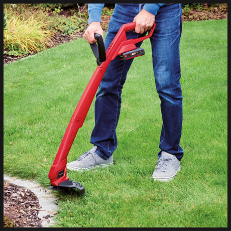 Trimmer de tuns iarba/gazon pe acumulator Einhell GC - CT 18/24 Li P Power X - Change (litiu - ion, 18 V, 8500 rpm, 24 cm, maner suplimentar, carcasa din plastic rezistenta la impact, incl. 20 de lame din plastic, incl. acumulator de 1,5 Ah si incarcator Einhell - scule electrice si unelte profesionale - BricoMart