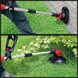 Trimmer de tuns iarba/gazon pe acumulator Einhell Power X - Change GE - CT 18 Li Solo (Li - Ion, 18V, 8500 rpm, cap motor rotativ si inclinabil, Flowerguard, fara acumulator si incarcator Einhell - scule electrice si unelte profesionale - BricoMart