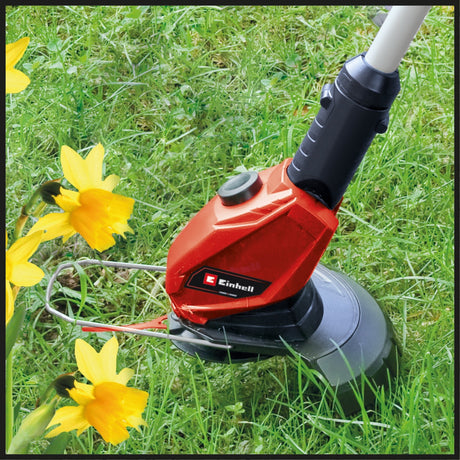 Trimmer de tuns iarba/gazon pe acumulator Einhell Power X - Change GE - CT 18 Li Solo (Li - Ion, 18V, 8500 rpm, cap motor rotativ si inclinabil, Flowerguard, fara acumulator si incarcator Einhell - scule electrice si unelte profesionale - BricoMart