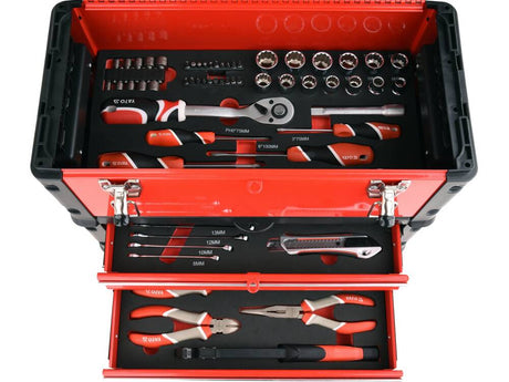 TROLER SCULE metal YATO YT - 09104 , 3 COMPARTIMENTE , echipat 78 de elemente YATO - scule electrice si unelte profesionale - BricoMart