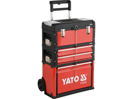 TROLER SCULE metal YATO YT - 09104 , 3 COMPARTIMENTE , echipat 78 de elemente YATO - scule electrice si unelte profesionale - BricoMart